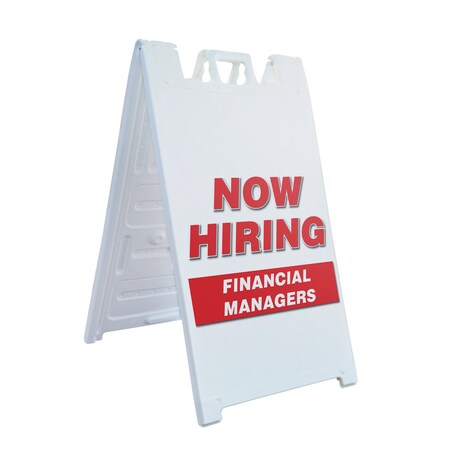 Signmission Financial Managers, A-Frame & 2 Sign Inserts, Heavy-Duty Plastic Frame SBHD-C-2436-FINANCIAL MANAGERS