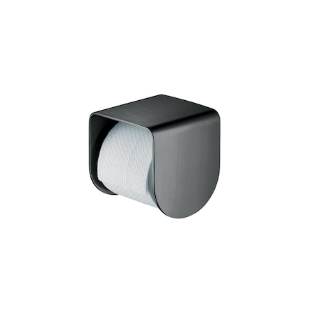 Axor Universal SoftSquare Toilet Paper Holder in Brushed Black Chrome 42436340