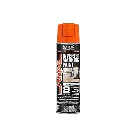 Seymour Midwest Stripe 9-Series Inverted Ground Marking Paint, Fluorescent Orange net 17oz. 20957-1