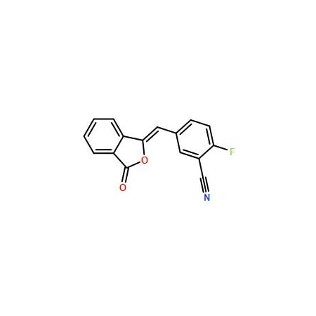 Ak Scientific 2-Fluoro-5-((3-oxoisobenzofuran-1(3H)-ylidene)methyl)benzonitrile (5g), CAS 763114-25-6 1871AC-5g
