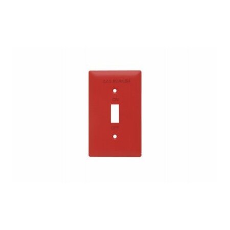Pass & Seymour 1G RED Gas Wall Plate SS1GBRED