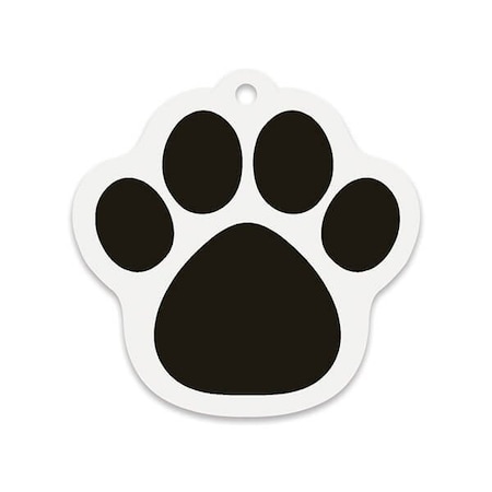 Nashville Wraps Paw Print Shape Gift Tag, Gloss 3in Shape, 50PK DCPP