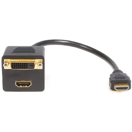 Startech.Com 1ft HDMI Splitter Cable HDMI to 2x DVI-D HDMISPL1DH