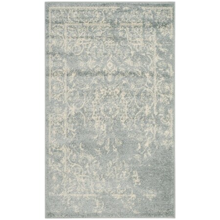 Safavieh Adirondack Power Loomed Small Rectangle RugsSlate & Ivory 3 x 5 ft. ADR101T-3