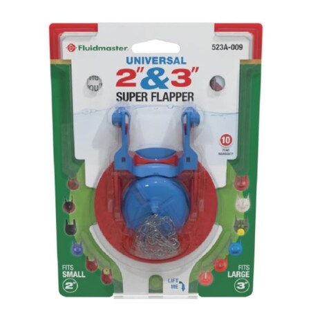 Fluidmaster UNIV 2 IN & 3IN TANK FLAPPER 523A-009-T4