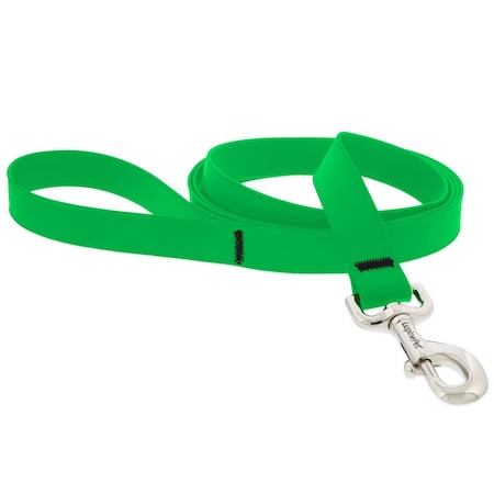 Lupinepet Splash Neon Green BioThane Dog Leash One Size Fits All 28359