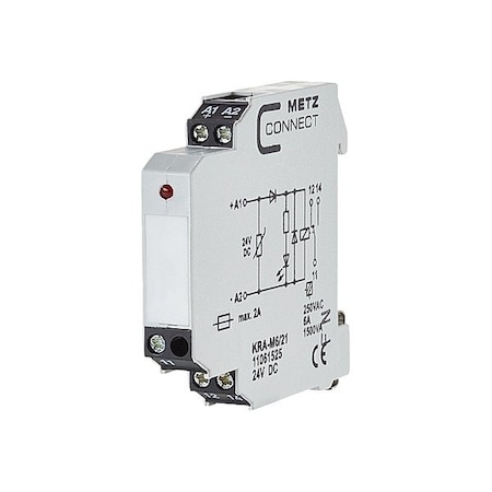 Metz Connect Changeover Contact, 24V DC, 1 Output 11061525