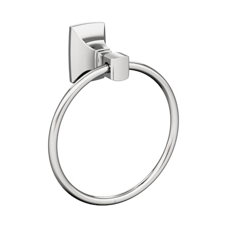 Amerock Highland Ridge Chrome Transitional 7-7/16 in 189 mm Length Towel Ring BH3601226