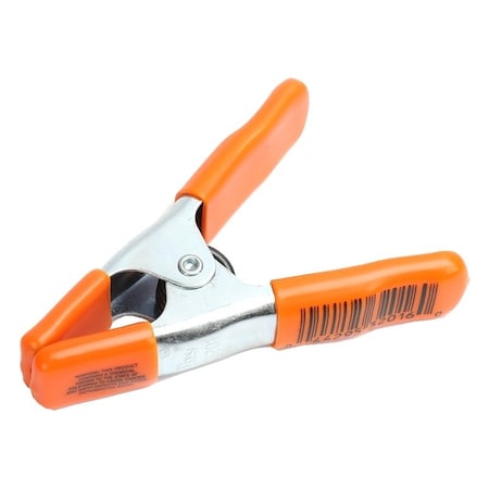 Pony Spring Clamp, 1 in Clamping, Steel, Zinc, Orange 3201-HT