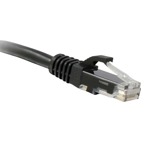 Enet Cat6 Black 12 Foot Patch Cable w/ Snagless Molded Boot (Utp) C6-BK-12-ENC