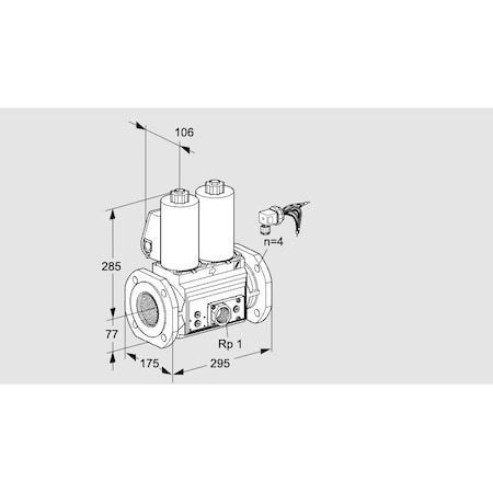 Honeywell Kromschroder Solenoid Valve for Gas, VCS Series, 500 mbar, IP65, EN 161 Class A KS88203952