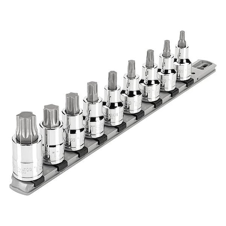 Tekton Socket Set, Steel, 13 1/4 in L SHB92107