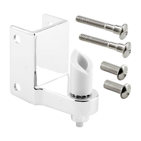 Prime-Line Post Mounted Gravity Pivot Hinge, 1-1/4 in., Zamak, Chrome Single Pack 656-6557