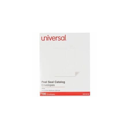 Universal Catalog Envelopes, 12" H, 9" W, 100PK UNV40100