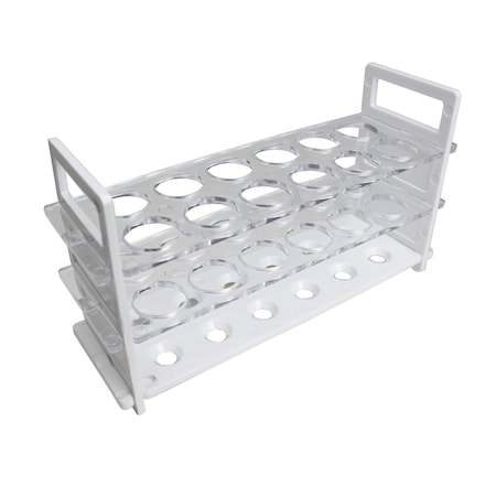 United Scientific Test Tube Rack, PC, 12 Places For 25 mm Tubes 77804