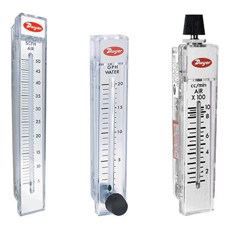 Dwyer Instruments Flowmeter, range 1-10 SCFM air. RMC-121
