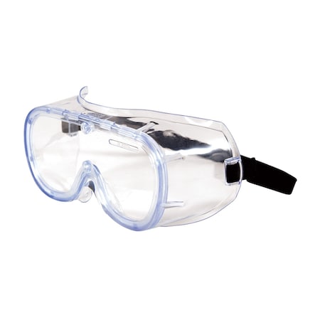 Bouton Optical Non-Vented Goggle with Clear Blue Body, Clear Lens and Anti-Scratch Coating 248-5290-300B