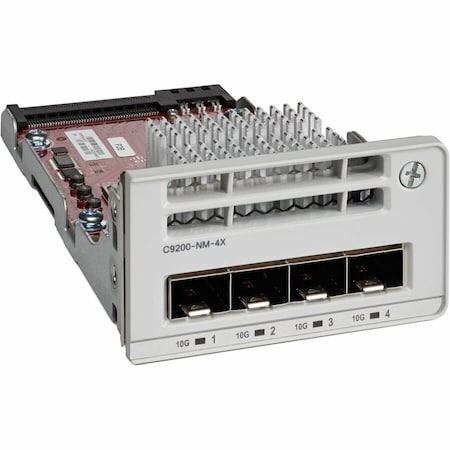 Cisco 4 x 1G/10G Network Module - For Data Networking10 Gigabit Ethernet - 10GBase-X - 4.0 x Expansion Slots C9200-NM-4X=