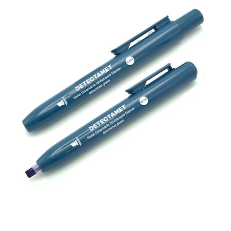 Detectamet Detectable Dry Erase Marker Set, Round Barrel, PK10 145-A05-P01-A08