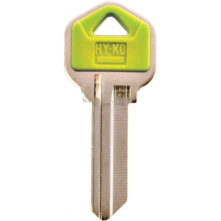 Hy-Ko Key Blank, Brass/Plastic, For: Kwikset Cabinet, House Locks and Padlocks 13005KW1PY
