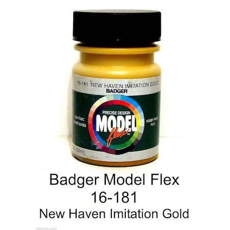 Badger Air-Brush New Haven Imitation Gold Acrylic Paint Bottle, Gold BAD16181