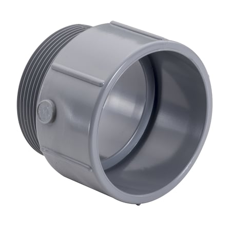 Topaz Male Adapter, PVC, 2" 1036
