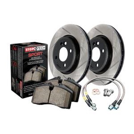 Stoptech 2008- 2017 Impreza Subaru Front Slotted Sport Axle Pack 977.47009F