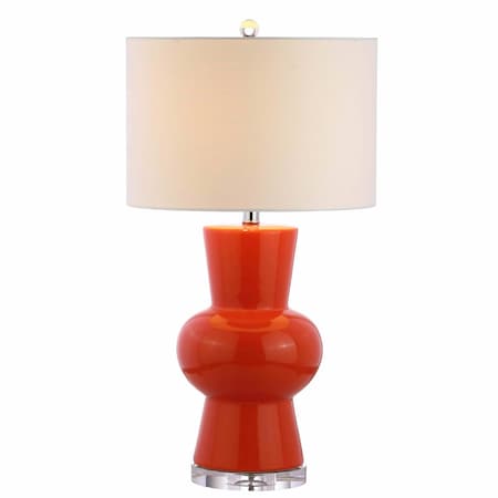 Jonathan Y Julia 28.5" Ceramic LED Table Lamp, Coral JYL4027C