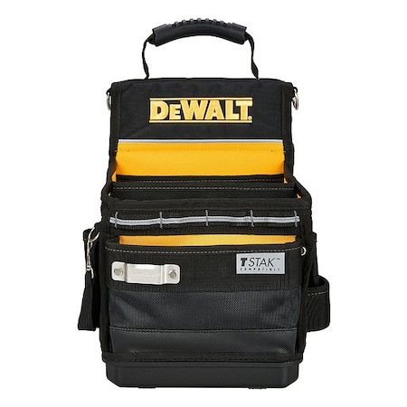 Dewalt Tool Bags, Black, Yellow, Ballistic Nylon, 25 Pockets DWST17624