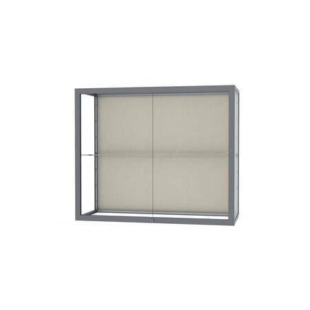 Ghent Champion Wall Case Display 36x30x14, Plaque 2282PB-SN
