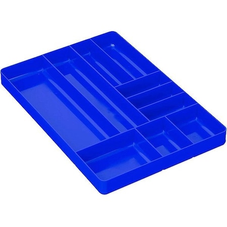Ernst Manufacturing Drawer Tray, Blue, 1 1/2" H, Stackable 5012