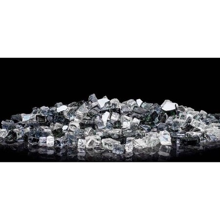Bond Lava Midnight Sky Glass Fire Bowl Filler 8.66 in. H X 4.92 in. W X 5.12 in. D 50713