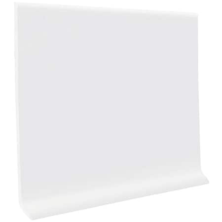 Roppe 4''x4 ' Snow Wht Vinyl Dryback Wall Cove Base H1640C54P161