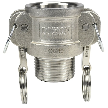 Dixon Cam and Groove Coupler x MNPT 1", SS G100-B-SS