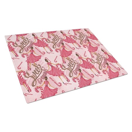 Carolines Treasures Watercolor Sweets Galore Glass Cutting Board, Large BB7563LCB