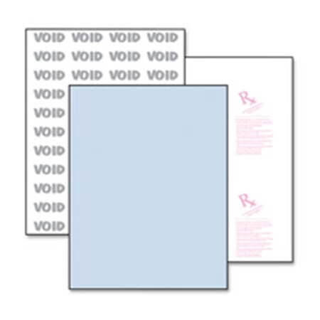 Paris Business Products Medical Security Paper- Advanced- 8-.50in.x11in.- 500-RM- Blue PA463241