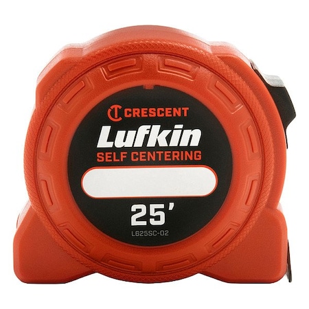 Crescent Lufkin Power Tape, 25', L600, Selfcenter/Fraction L625SC-02