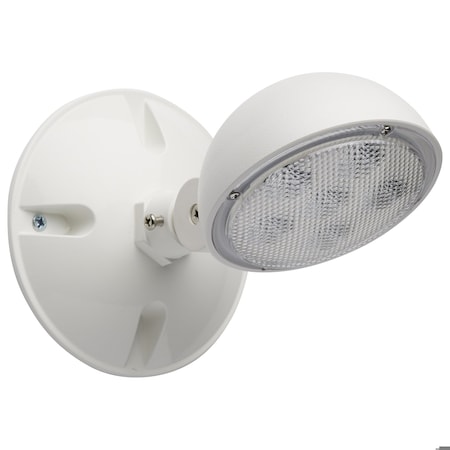 Satco Remote Emergency Light 0.75W Weatherproof Low Power Single Head White Finish 3.6 V 67/142