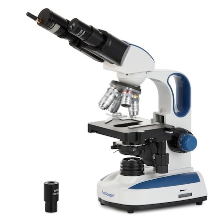 Amscope Binocular Compound Microscope 40X-2500X MagnificationStudent & Professional w/ LED, 3D Stage + Wi-Fi B270C-KT-WF