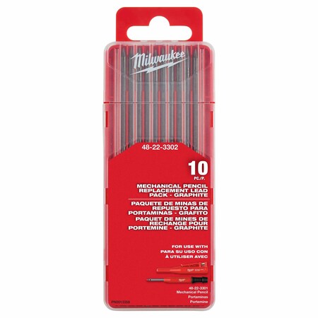 Milwaukee Tool Mechanical Pencil Replacement Lead, 2B 48-22-3302