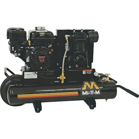 Mi-T-M 8 Gal. Portable 90 psi Twin-Stack Air Compressor AM1-PH65-08M
