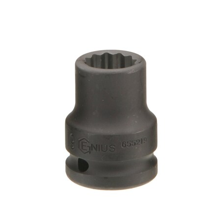 Genius Tools 1/2in Dr. 40mm (12pt.) Thin Wall Impact Socket 453840
