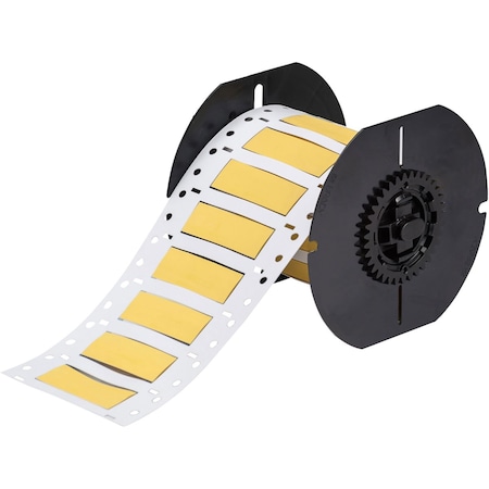 Brady B33 Series Low Smoke Zero Halogen PermaSleeve Heat Shrink Tubing, 0.375 in. Dia x 2 in. W, Yellow B33D-375-2-7641Y