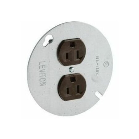 Leviton Heavy Duty Duplex Receptacle, 15 Amp, 125 Volt 5042