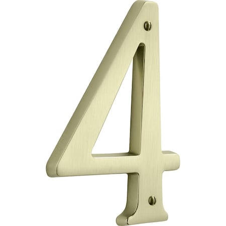 Baldwin House Numbers Lifetime Satin Brass 90674044