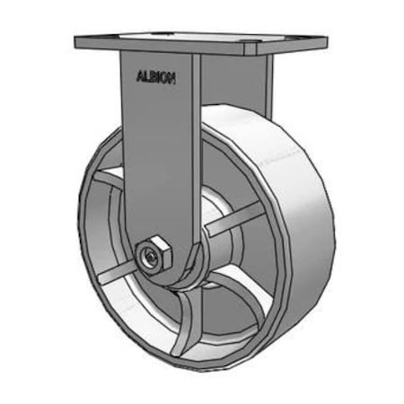 Albion 8x3-Cast-Iron-Rigid-Caster 370CA08501R