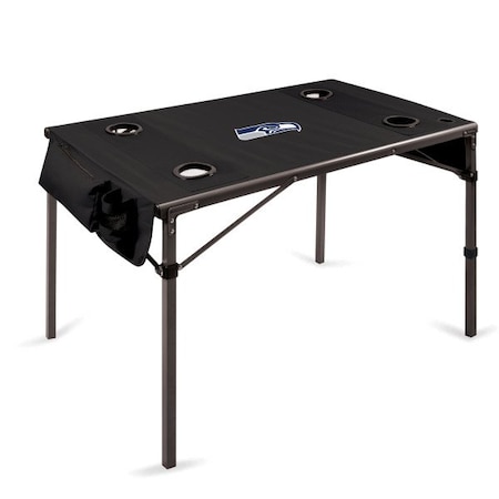 Picnic Time Family Of Brands NFL Seattle Seahawks - Travel Table Portable Folding Table 799-00-179-284-2