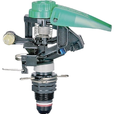 Rain Bird Impact Sprinkler, 12 in Connection, FullPartCircle, Bayonet Nozzle, PolymerStainless Steel P5R