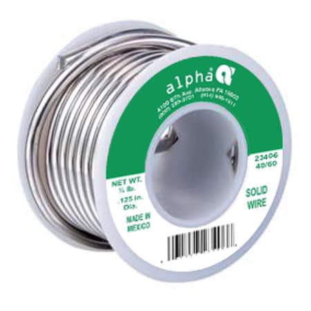 Alpha Metals 8 oz Solid Wire Solder Tin/Lead 40/60 1 pc 23406