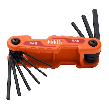 Klein Tools Hex Key Set, Compact Folding, SAE 70540